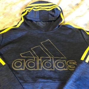 Adidas Fleece lined Youth Pullover Sweatshirt.